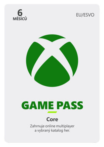 Microsoft Game Pass Core 6m / přístup na 6 měsíců / elektronická licence (S6T-00018)