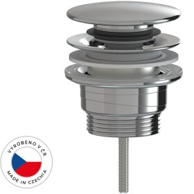 CERANO Umyvadlová výpusť - 5/4“ click-clack - univerzální - plast - chrom