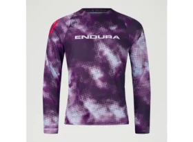 Endura Pixel Cloud pánský dres dlouhý rukáv Purple vel.