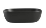 INVENA - Umyvadlo na desku westa 45,5x33 cm obdélníkové, černý polomat; CE-24-005-W