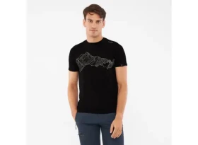 Viking Lenta Bamboo pánské triko krátký rukáv Black/Grey vel. M