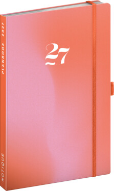 NOTIQUE Planbook planner/notebook Coral 2027, 13 x 21 cm