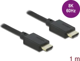 Delock 85387 / HDMI kabel / 48 Gbps / 8K 60Hz / 1 m / nylonový oplet (85387)