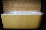 BESCO - Vana AVITA A-LINE Glam01 zlatá - 160 x 75 - levé provedení - Barva - Zlatá, Barva sifonu - Zlatá, Rozměr vany - 160 × 75 Způsob provedení - Levé VANAVITAL16LZZ