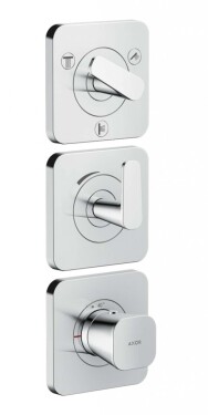AXOR - Citterio C Termostatická baterie pod omítku, pro 3 spotřebiče, chrom 49710000