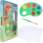 Dino world Dino World, 3501227, omalovánky s barvami a štětcem, dinosauři