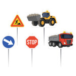 Bagr dortové svíčky 5 ks Bagr dortové svíčky 5 ks