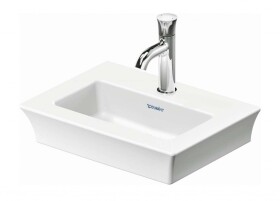 DURAVIT - White Tulip Umývátko 45x33 cm, 1 otvor pro baterii, s WonderGliss, bílá 07374500411