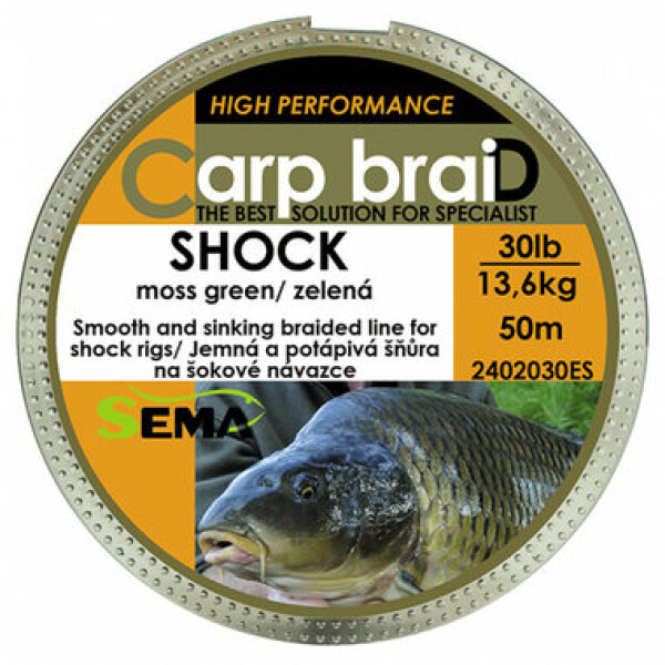 Sema Šňůrka Shock 50m 20lbs 9,1kg (2402020ES)