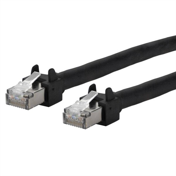 Metz Connect 13084F2000-E RJ45 síťové kabely, propojovací kabely CAT 5e S/UTP 2.00 m černá lze použít pro vlečení, krytí PUR, odolné proti UV záření 1 ks