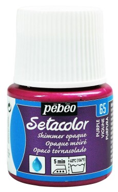 Barva na textil Pébéo Setacolor Shimmer 45 ml - Purpurová metalická 65