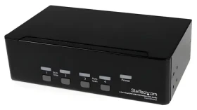StarTech 4-portový Dual DVI USB / KVM přepínač / 4× USB 2.0 / max. 2048×1536 / černá (SV431DD2DUA)