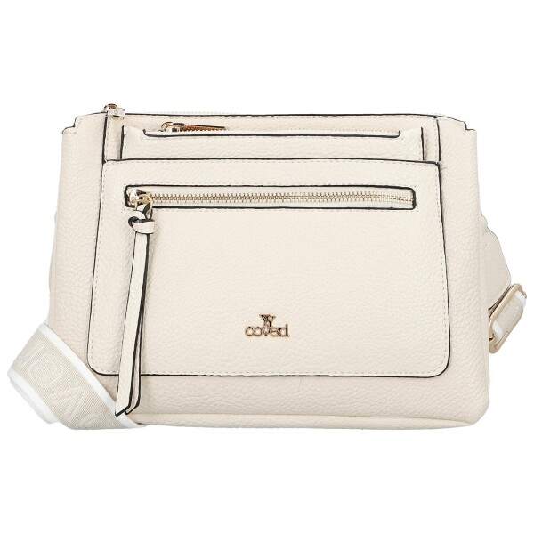 Trendy dámská koženková crossbody kabelka Anita, béžová