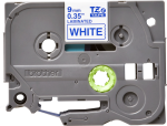 Brother TZE-223, 9mm, modrý tisk/bílý podklad - originální páska laminovaná