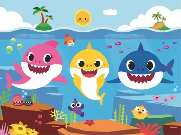 Trefl - Puzzle - Baby Shark: Podmořský svět žraloků