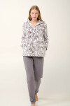 Vamp - Župan na zip s potiskem králíčka 21457 - Vamp light gray M