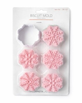 Dortisimo Plastový vypichovač s nástavci Vločky II (5 vzorů)