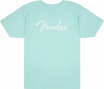 Fender Spaghetti Logo T-Shirt, Daphne Blue, XL