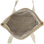 Plátěná velká plážová taška, plameňák zlatá