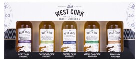 West Cork „ Tasting set ” Irish whiskey 43% vol. 5x0.05 l