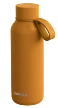 Quokka Nerezová termoláhev s poutkem Solid hořčicová 510 ml (Q40183)