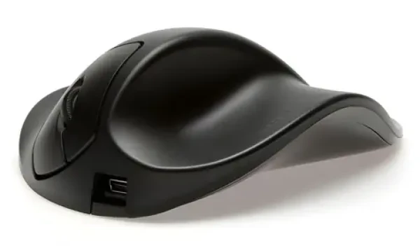 BakkerElkhuizen HandShoeMouse L pravá černá / Ergonomická bezdrátová myš / RF Wireless / 1000 DPI / dobíjecí baterie (BNEP210RW)