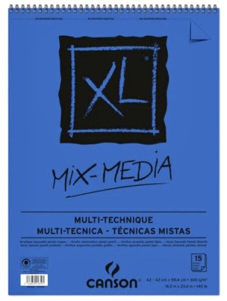 Canson XL Mix Media skicák A2 300g 15 listů