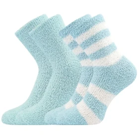 BOMA Ponožky dámské žinylkové SVĚTLANA 2pack SVĚTLE MODRÉ 35-41 118607