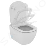 GEBERIT - Duofix Modul pro závěsné WC s tlačítkem Sigma30, matný chrom/chrom + Ideal Standard Tesi - WC a sedátko, Aquablade, SoftClose 111.300.00.5 NU7