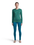 ICEBREAKER Wmns Merino 200 Oasis LS Crewe Moss BloomAOP, Fresh/Tidal Teal/Aop (vzorek) velikost: S