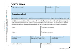 Dovolenka, A6, 100 listů