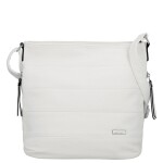 Trendy dámská koženková crossbody kabelka Alena, bílá