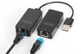 Digitus DA-70141 černá / USB 2.0 extender / Cat5/5e/6 / do 50 m (DA-70141)
