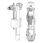 JIKA - Náhradní díly Sada napouštěcího a vypouštěcího ventilu s tlačítkem H8913700000003