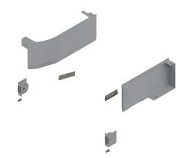BLUM 23K8000 Aventos HK Top krytky pro S-D, světle šedá (347836)
