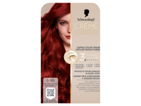 Schwarzkopf Creme Supreme Pečující barvicí krém 6-88 tmavá červená