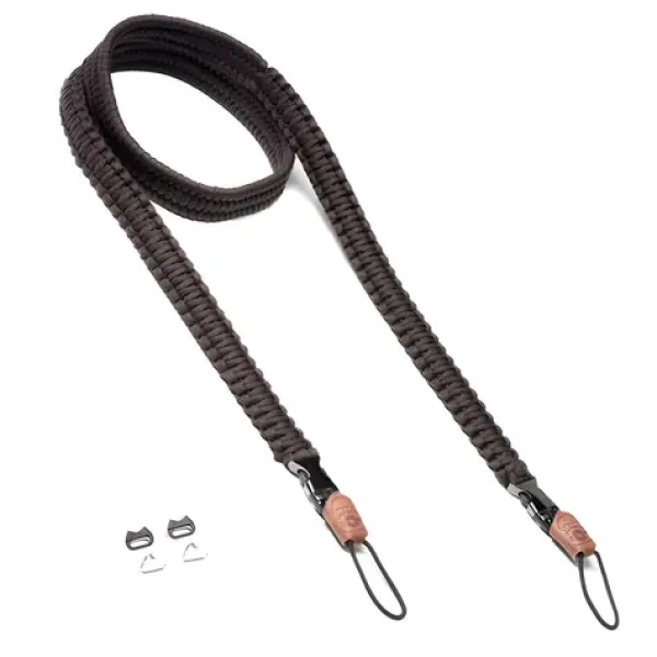 C-ROPE Traveler Dark Coffee / Popruh na fotoaparát / Paracord / 140 cm / nosnost 40 kg (CRP-TRL-140-DCF)