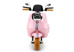 Mamido Dětský elektrický skútr Vespa 2x35W s kufříkem růžový