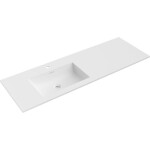 MEXEN - Otis umyvadlo zapuštěné do desky levá 141 x 46,5, bílá mat 25181401L