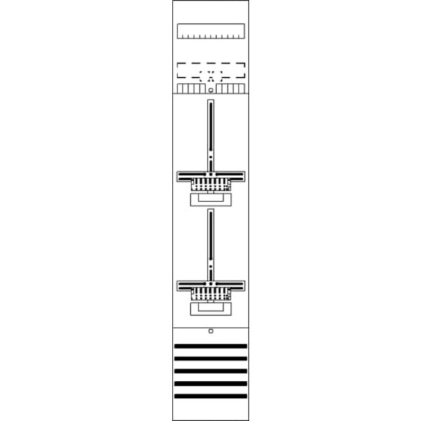Striebel & John 2CPX054098R9999 DF19P2 pole counter vestavné Počet modulů (šířka) = 12 Obsah 1 ks