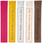 Kožená záložka se střapci Ich bin dein Gedachtnis zwischen