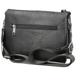 Stylová dámská koženková crossbody kabelka Angie, tmavě šedá