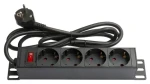 Good Connections 19" PDU černá / PDU / 1U / 4x zásuvka / 16 A / 1,8 m (GC-N0075)