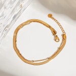 ELENYS Dualis – pozlacený náramek 18K žluté zlato Délka náramku: 21+3 cm / max. 24 cm