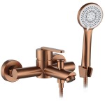 REA - Vanová nástěnná baterie Ontario Brush Copper REA-B0973