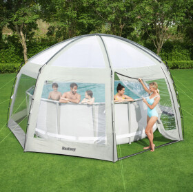 Stanový kryt na bazén Bestway 600 x 600 cm – UV ochrana UPF 50+