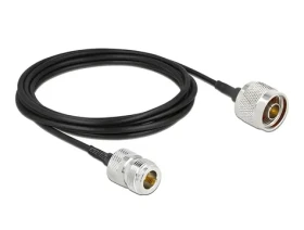 Delock N (M) - N (F) LMR100 / Anténní kabel / 3 m / 50 ? / černá (90476)
