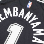 Nike Dětský dres San Antonio Spurs NBA Victor Wembanyama #1 Swingman Černá (YOUTH)