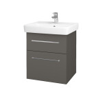 Dřevojas - Umyvadlová skříňka Q MAX SZZ2 55 - N06 Lava / Úchytka T04 / N06 Lava 198138E