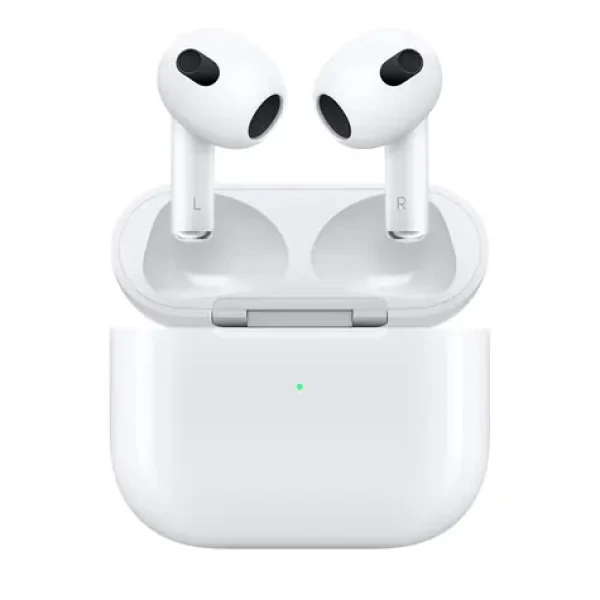 Apple AirPods (2022) 3. generace / bezdrátová sluchátka / BT 5.0 / s lighting nabíjecím pouzdrem (MPNY3ZM/A)